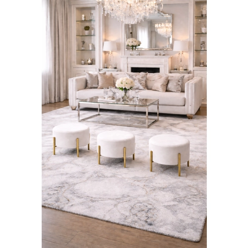 Pufa Okrągłą Noga Złota Matowa  Kolory Rozmiary Fi 35 - 40 - 45 - 50 - 55 - 60 - 65 - 70 - 75 - 80 - 85 - 90 - 95 - 100 cm